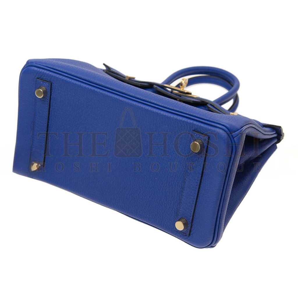 H**me5 BIRKIN 30 TOGO LEATHER ELECTRIC BLUE GOLD BUCKLE BK257TTGGP (30*23*15cm) Master Quality